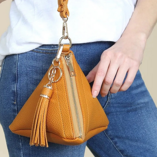 Pyramid Shaped Wristlet Bag